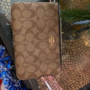 Double Zip Wallet In Signature Canvas